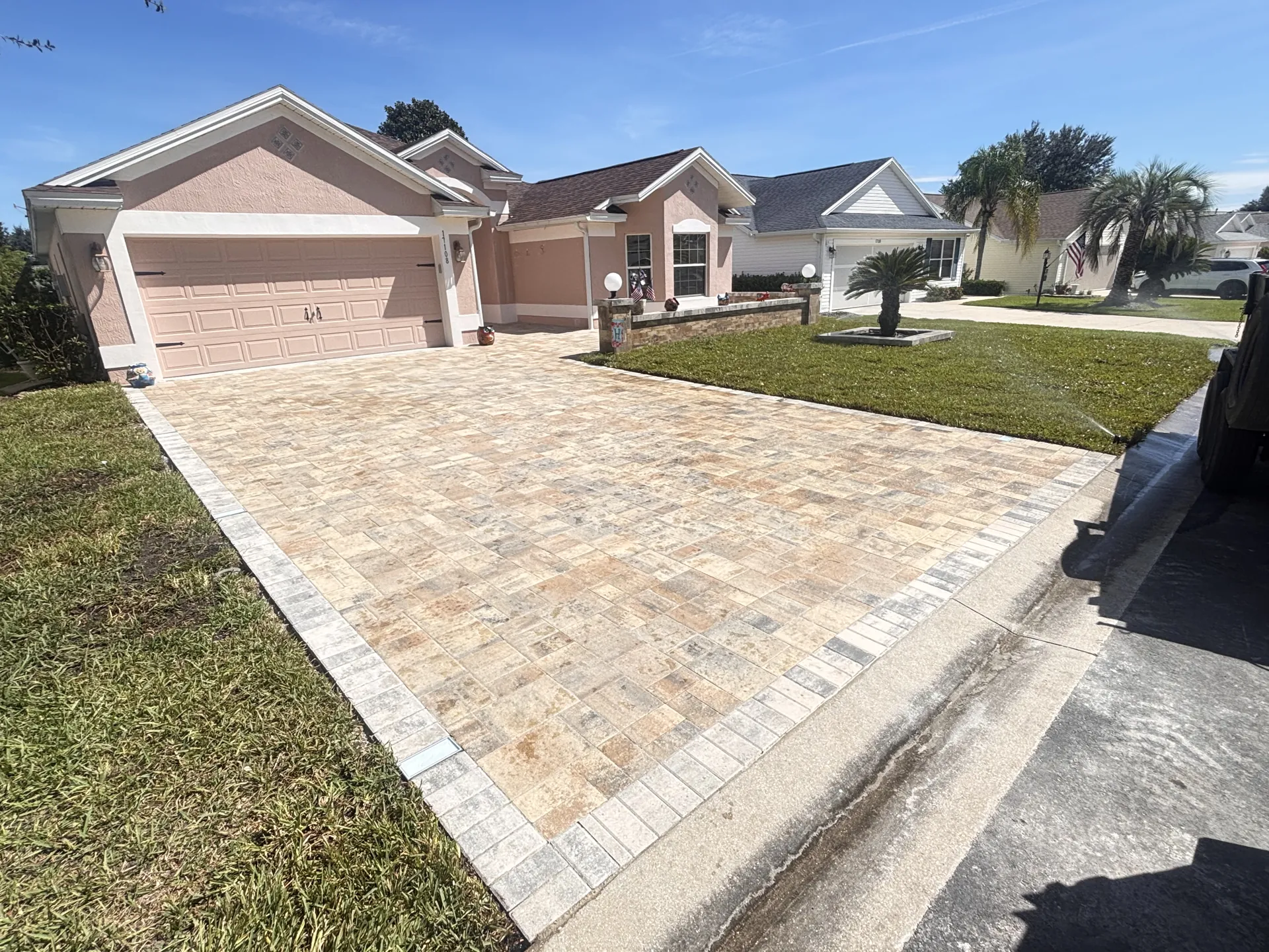Paver driveway